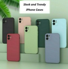 For iPhone 7/8/Plus/X/XS/XR/SE/11/Pro/Max Shockproof Liquid Silicone Case Cover