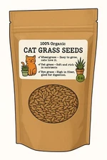 6 oz Cat Grass Seed Mix – Wheat, Oat & Barley – Locally Sourced in Ohio