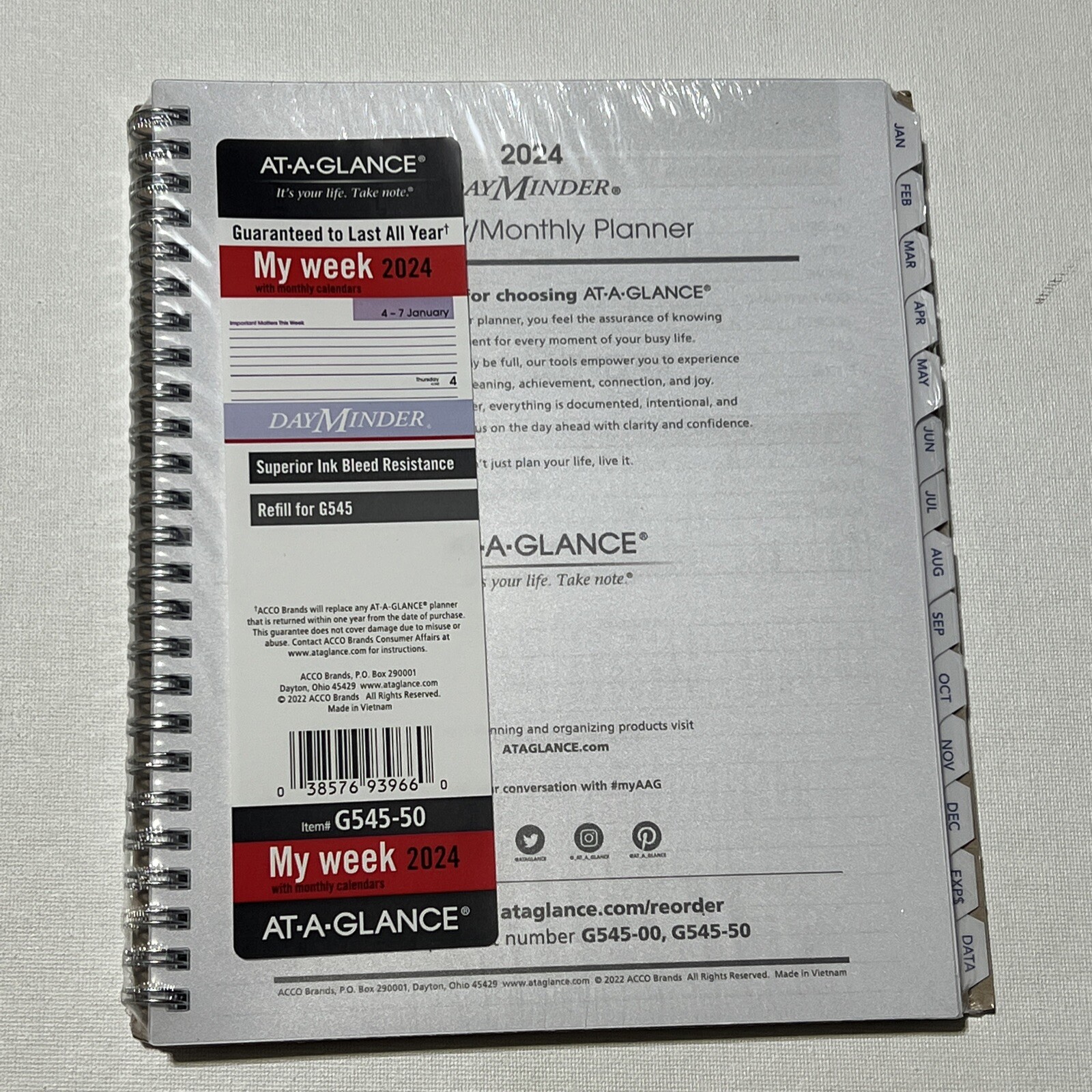 Undated Monthly Planner Refill Undated Monthly Planner Refill