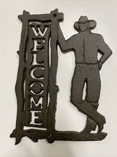 Cast Iron Cowboy Welcome (184S-0797)