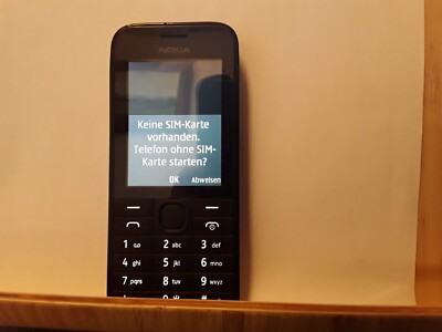 Nokia 208 schwarz (ohne Simlock) Handy