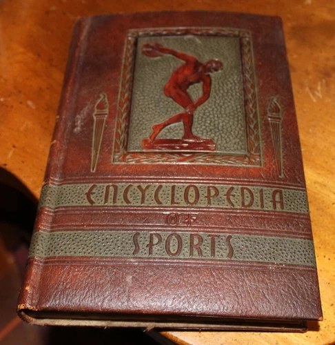 Encyclopedia of Sports ~ Frank G. Menke ~ 1944 A.S. Barnes Leather SC 6PR