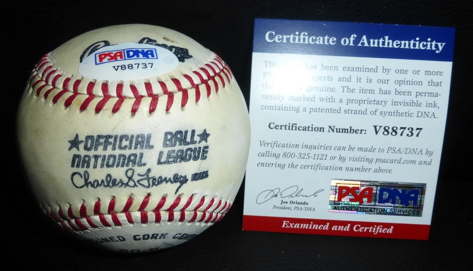 Steve Howe Garvey Terry Forster 1981 Dodgers Firmado Feeney Béisbol PSA/DNA CERTIFICADO DE AUTENTICIDAD Foto 4 de 4