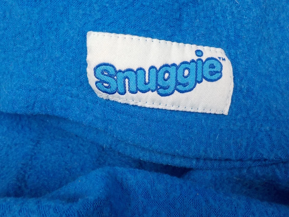 SNUGGIE Original Blue Fleece Blanket w Sleeves Cozy Warm Throw used - Image 2 of 4