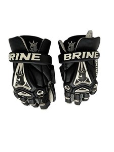 Brine King v Style K5GGS15 Lacrosse Gloves Men Black/White, Size Med