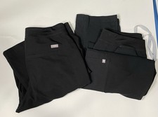 Lot Of 2 FIGS Scrub Pants Mens T2001 Black Medium Regular Read Flaws.