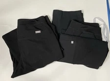 Lot Of 2 FIGS Scrub Pants Mens T2001 Black Medium Regular Read Flaws.