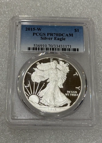 Photo of a 2015-W American Silver Eagle Proof from an eBay listing that sold on Jul 21, 2026