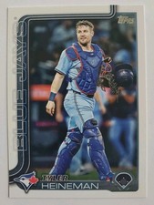 Baseball Card #US191 TYLER HEINEMAN Toronto Blue Jays Catcher Topps 2025
