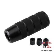 Osilly 3.74 Inch Aluminum Shift Knob With 3 Threaded Adapters Black