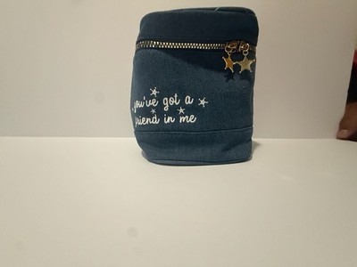 Ulta Beauty Pixar Toy Story You've Got A Friend In Me Denim Cosmetic Bag