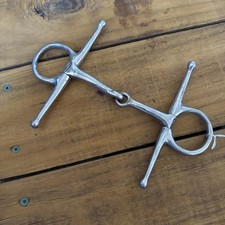 Snaffle à joues complètes en acier inoxydable 5" utilisé mors anglais hippocamp d'occasion