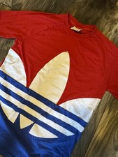 Adidas Trefoil Red/White/Blue Short Sleeve T-Shirt Youth Uni-Sex XL