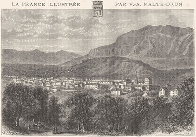 HAUTES-ALPES. Lücke 1881 altes antikes Vintage Druckbild