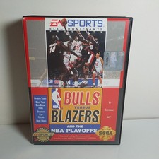Bulls vs Blazers and the NBA Playoffs Sega Genesis