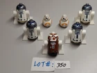 LEGO Star Wars Lot of 7 Astromech Droid Minifigures - Lot# 350