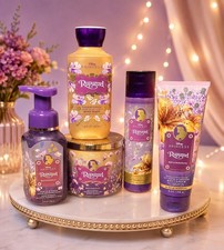 NEW 5pc Rapunzel Bath Body Works Princess Candle Body Cream Mist Wash Soap Set