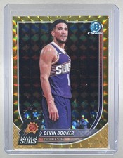 Devin Booker 2025 Bowman Chrome #BCV-124 Gold Geometric Refractor 23/50