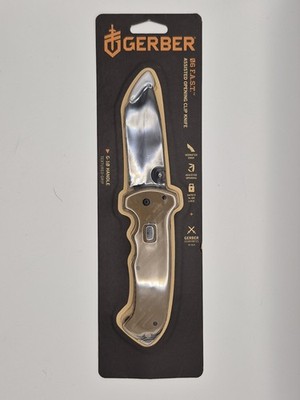 GERBER FAST 06 ASSIST OPEN TANTO BLADE FOLDING KNIFE w/ Pocket Clip 31-003125