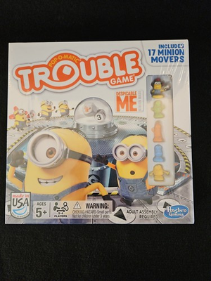 #ad Hasbro Trouble Despicable Me Minion Made Board Game Sealed 17 Minion Movers $24.99
