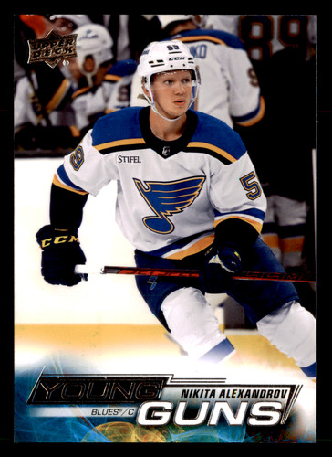 2022-23 Upper Deck Young Guns Nikita Alexandrov #708 rookie card