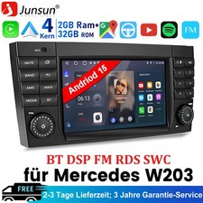 Android 15 Autoradio Carplay +Kam Navi für Mercedes Benz C-Klasse W203 2004-2007 Android 15 Autoradio Carplay +Kam Navi für Mercedes Benz C-Klasse W203 2004-2007