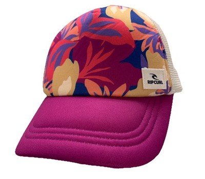 Rip Curl Women's Trucker Hat Low Profile Floral Tropical Beach Surf SnapBack Cap