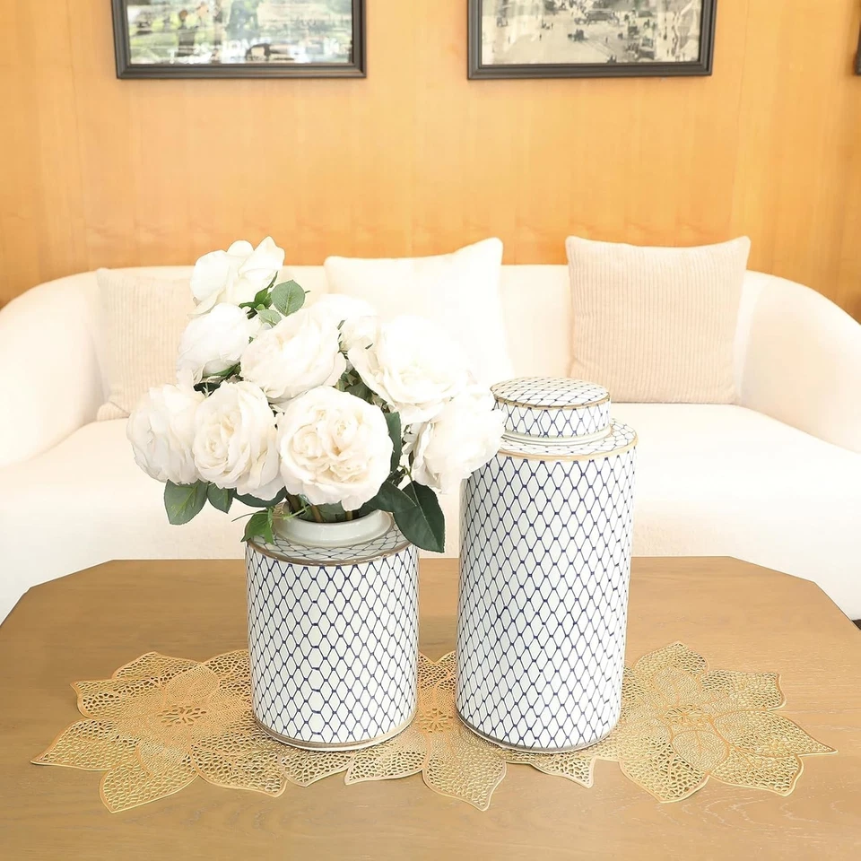 Christmas Table Runner Red Shiny Vinyl Poinsettia Pattern 35"x13.5" - Image 2 of 4