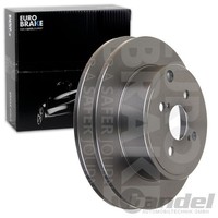 2X Eurobrake Bremsscheiben 279Mm Voll Hinten Passend FÜR Toyota Corolla |
