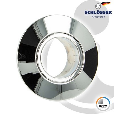 JS Kombirosette 2-teilig zu UP-Wasserzähler-Messkapseln EAS, verchromt