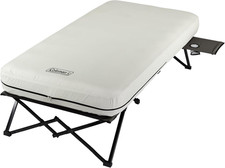 Queen-Size Airbed Cot Combination, Folding Air Mattress with Steel Frame & Side 