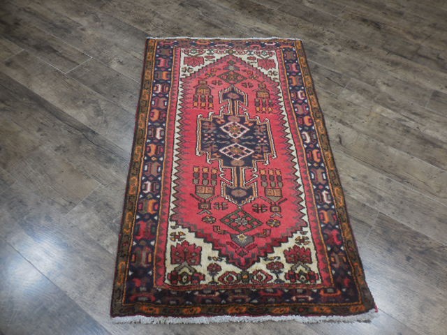 Geometric Turkish Vintage Rug,Farmhouse Vintage Anatolian VillageRug 2.6x4.5