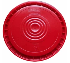 Fortiflex 125LD02 5 gal. Red Watertight Bucket Lid,  12 x 12 x 1 in.