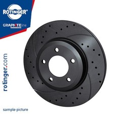 ROTINGER 2x Bremsscheibe Ø255 mm voll hinten für Audi A6 Avant 4BH C5 4B 4B5
