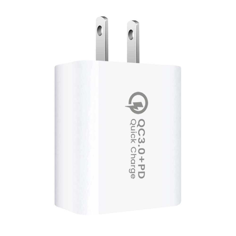 2-Port Adapter Lot QC3.0 Wall Charger 20W USB C Charger Fast Home Charging Block