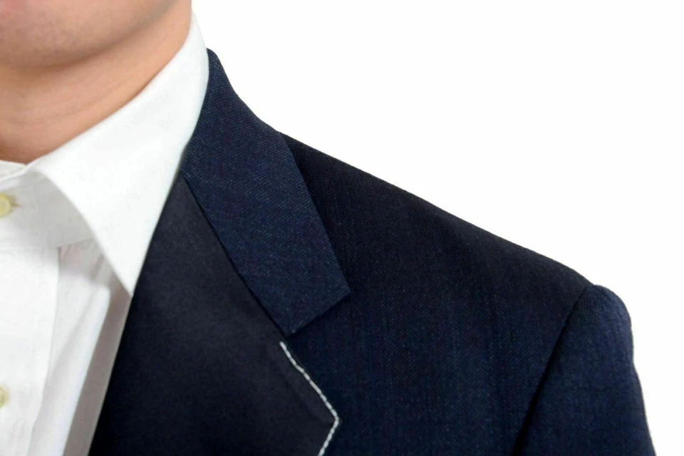 Blazer Abrigo Deportivo Hombre Maison Martin Margiela "10" Lana Seda Esmoquin EE. UU. 38 IT 48 Foto 4 de 4