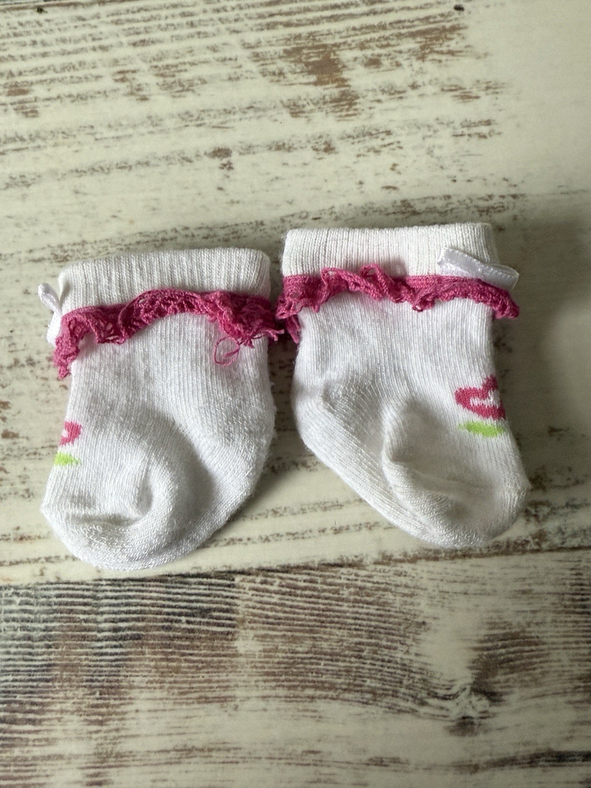 SAOLA American Girl BITTY BABY bambola Bitty Basics STIVALI solo calze pizzo rosa 2007