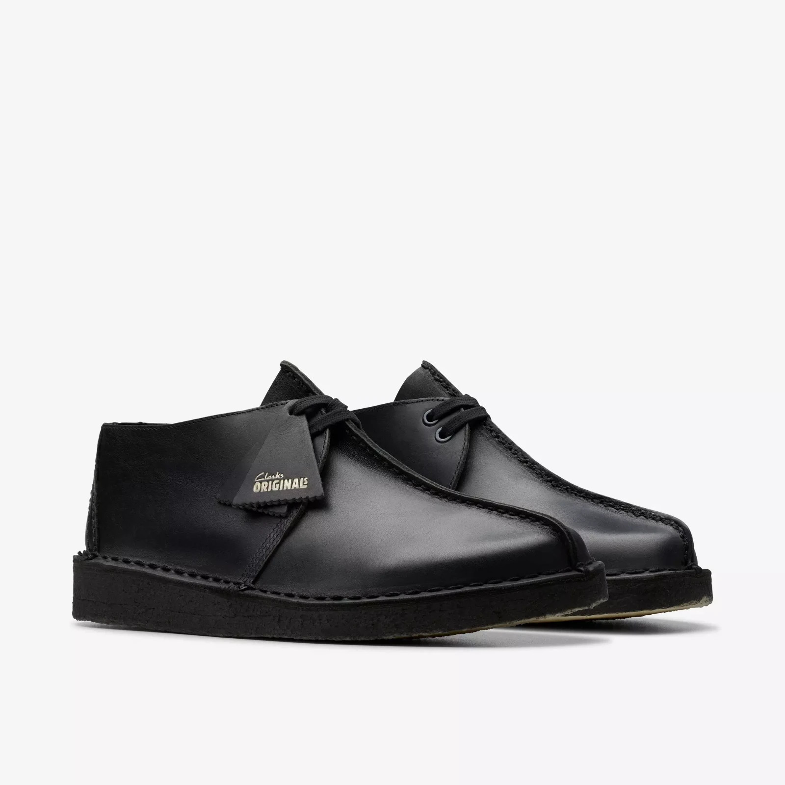 Clarks Originals Wallabee Men's Shoes Black Smooth Leather - NEW
