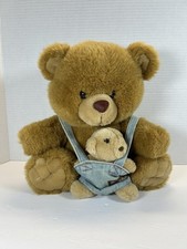 RARE Happy Horse Plush Dutch Mom Baby Bear In Carrier 1994