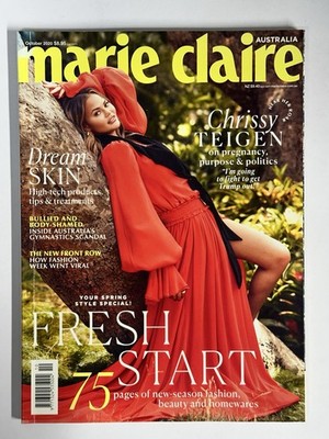 Marie Claire Australia Magazine - October 2020 Chrissy Teigen