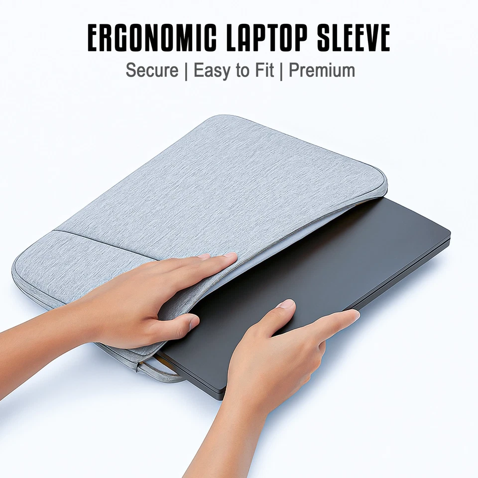 13-15 Shockproof Laptop Sleeve Bag Carry Case Cover Pouch for MacBook Notebook - Image 2 of 4