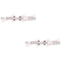 2X Quick Brake Bremsschlauch Links Rechts FüR Mercedes-Benz Vito Bus 638