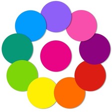 Dry Erase Circles - 10 Pieces Colorful Dry Erase Dot Stickers Table Whiteboar...