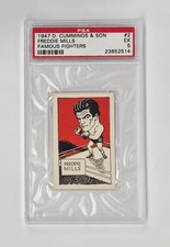 PSA GRADED 5 EX VINTAGE 1947 Cummings Boxing #2 Freddie Mills FAMOUS FIGHTERS