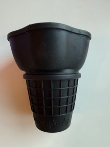 Jeni’s X Cj Hendry Opaque Collab Black Waffle Cone Silicone Cup