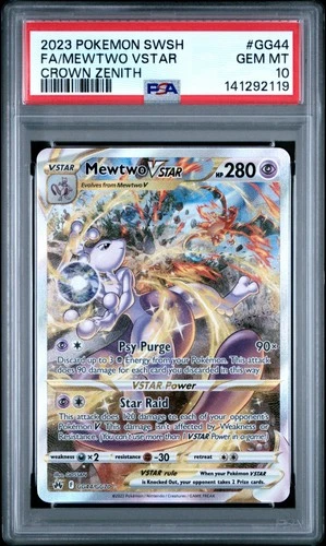 2023 Pokemon Crown Zenith #GG44 Mewtwo Vstar PSA 10