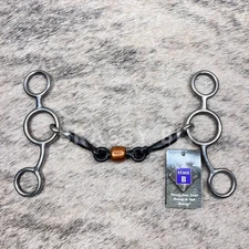 5.5" Reinsman Jr Cowhorse Bit w/ Copper Roller