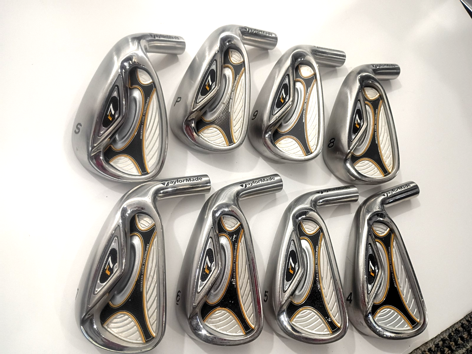Tm R7 Irons Taylor Made R7 Iron Set of8 Heads Only 4+5+6+7+8+9+PW+SW EXCELLENT ...