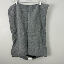 100 French Linen Standard Pillowcase Gray