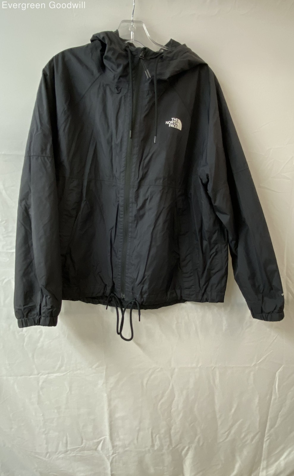 The North Face Women's Black Long Sleeve Antora Hoodie Rain Jacket Size XL